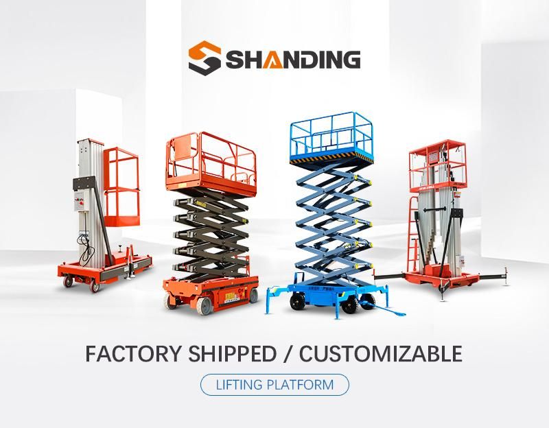 CE ISO Factory Price Electric Battery Power Self-Propelled Scissor Lift One Man Aerial Working Lift Platform
