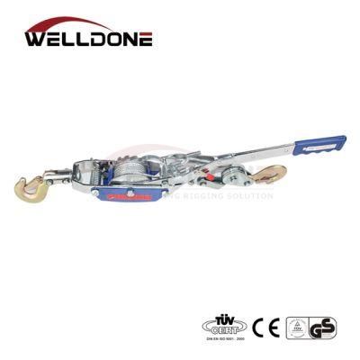 2.5 Ton Mini Puller Aluminum Ratchet Puller Gear Wire Rope Puler Manual Tool Hand Power Puller