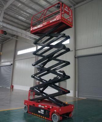 China High Quality 14m Mini Hydraulic Platform Aerial Work Mobile Self Propelled Electric Scissor Lift