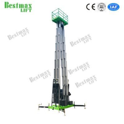 18m Mobile Aluminum Aerial Work Platform with Sextuple Mast
