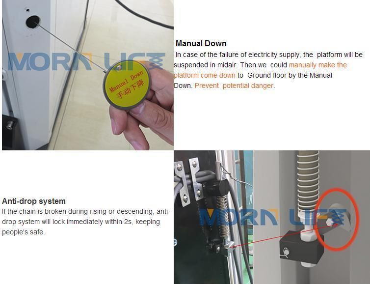 Electric Home Lift Elevator for Handicapped Man
