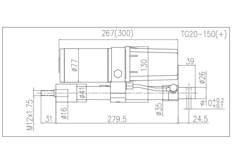 Tg20-150 Type Miniature Electro-Hydraulic Push Rod