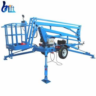 14m Electric Man Lifter Platform Hydraulic Lift Machine Spider Boom Lift