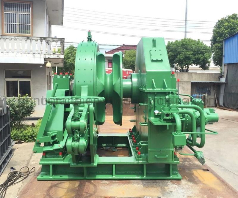 Combined Hydraulic Anchor Winch with One Cable Lifter 36mm Hydraulic Double Drum Mooring Winch