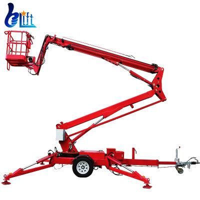 V 12m Hydraulic Man Aerial Lift Platform Telescopic Spider Boom Lift