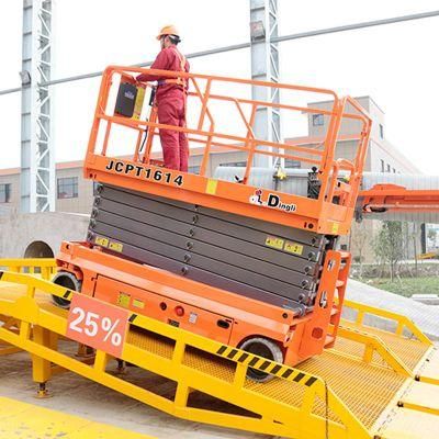 Jcpt2814DC Hydraulic Mobile Scissor Lift Aerial Work Platform