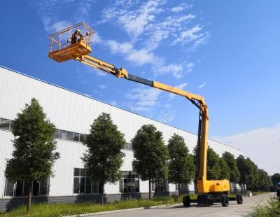 38m Telescopic Pickup Truck Boom Lift Small Articulating Boom Lift Adjustable Work Platform Portable