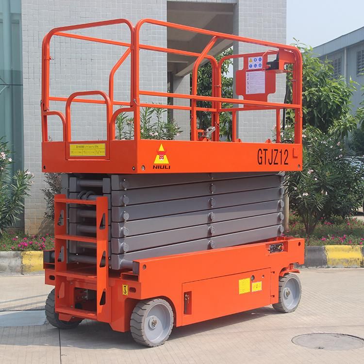 Niuli High Working Scissor Lift Table Self-Propelled Hydraulic Lift Table