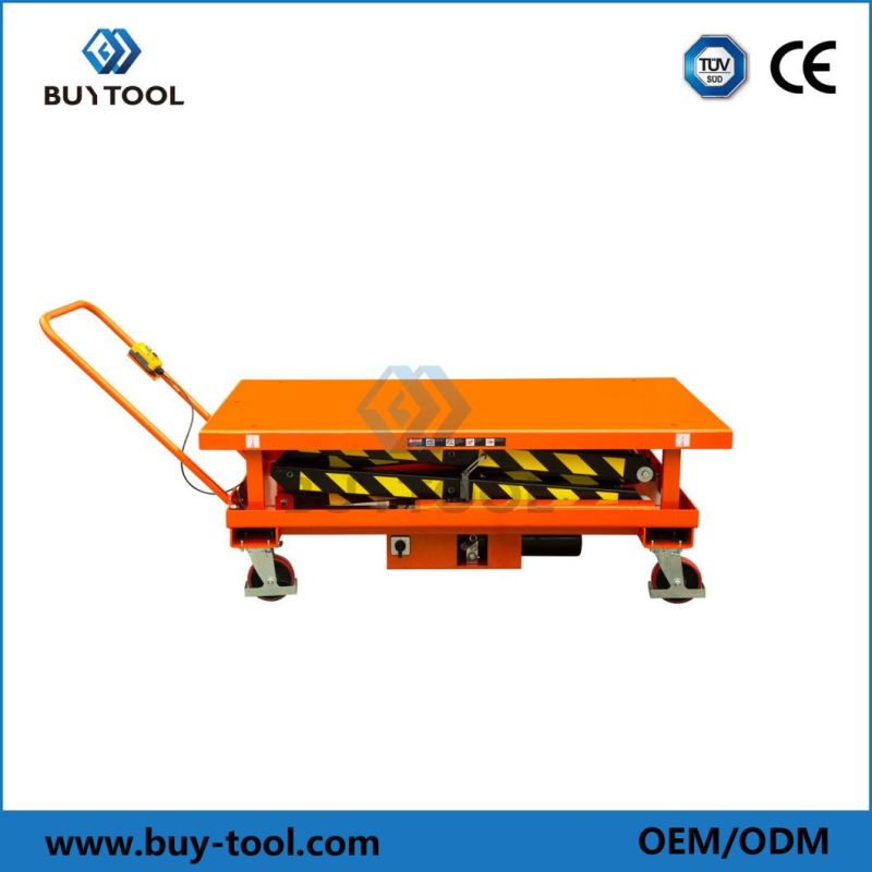 DC Powered Portable Lift Tables 78" Lifting Height