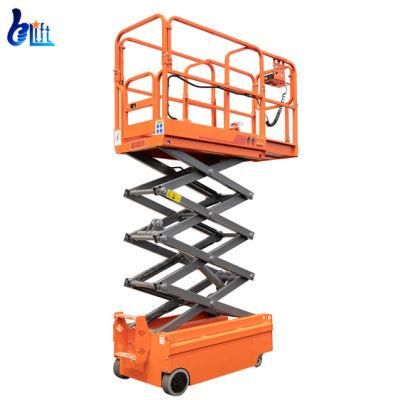 DC Battery Electric Walk Mobile Mini Self-Propelled Electric Lifter Mobile Scissor Lift Platform