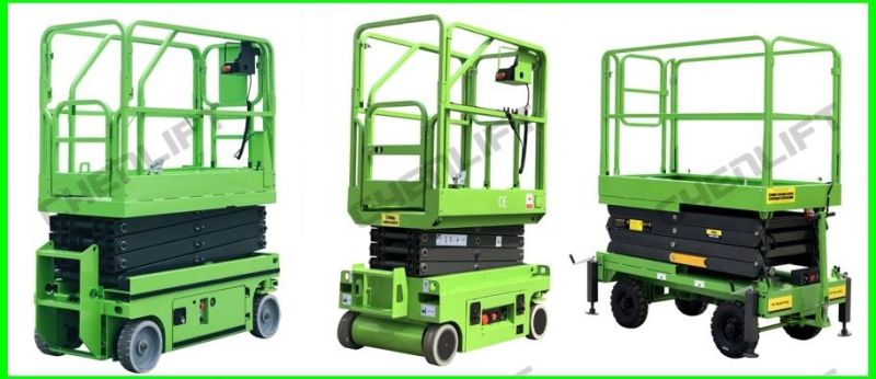 6 Meters 125kg Capacity Man Lifts Self Propelled Vertical Lift