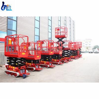 4m-12m Outdoor Small Portable Hydraulic Electric Crawler Scissor Lift