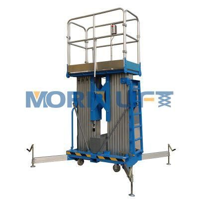 10m Electric Aluminum Alloy Vertical Man Lift for Sale