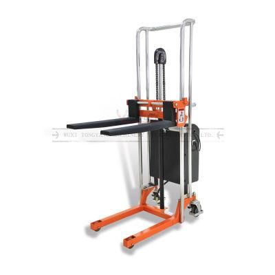 Industrial Pallet Stacker 400kg Electric Fork Lift with Forks and 1200mm Lift Height