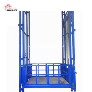 2ton Hydraulic Industrial Cargo Lift Guide Rail Electric Cargo Elevator Lift