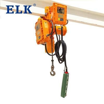 Professional Anti-Explosion Electric Motor Lifting Chain Hoist for Mineral Usage