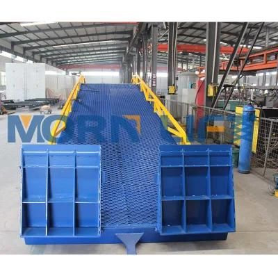 Used Folding Steel Yard Hydraulic Mobile Dock Container Loading Ramp