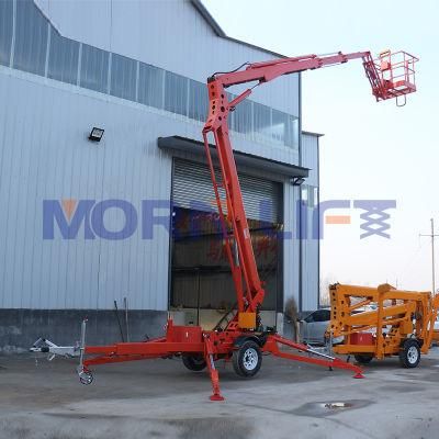 CE Approved 10m Morn China Towable-Boom-Lifts Boom Lift Lifts Towable Manlifts with Low Price
