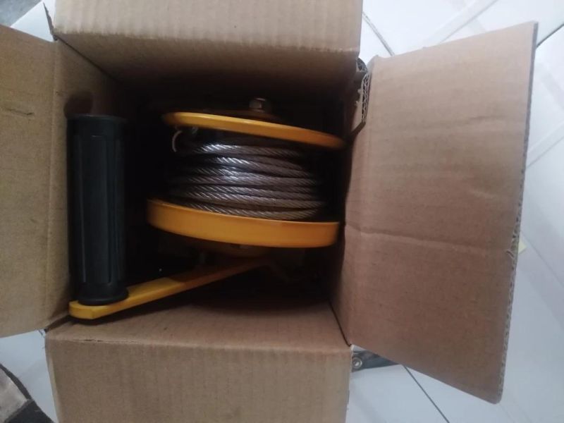 1200lbs*10m Wire Rope Hand Brake Winch Cable Pulling Winches