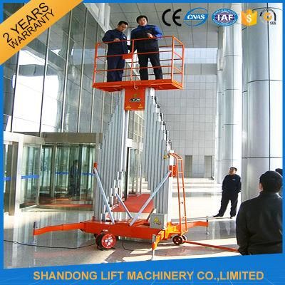 10m Electric Aluminum Alloy Vertical Man Lift for Sale