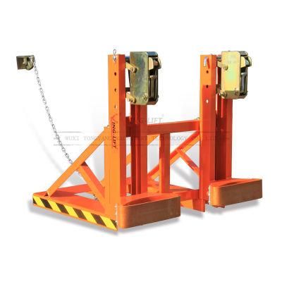 Dg1000A Forklift Mounted Rubber-Belt Drum Grabbers Loading Capacity 1000kg