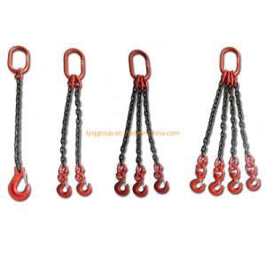 Manufacturers High Strength Four Legs Lifting Chain Sling with Clevis Hook