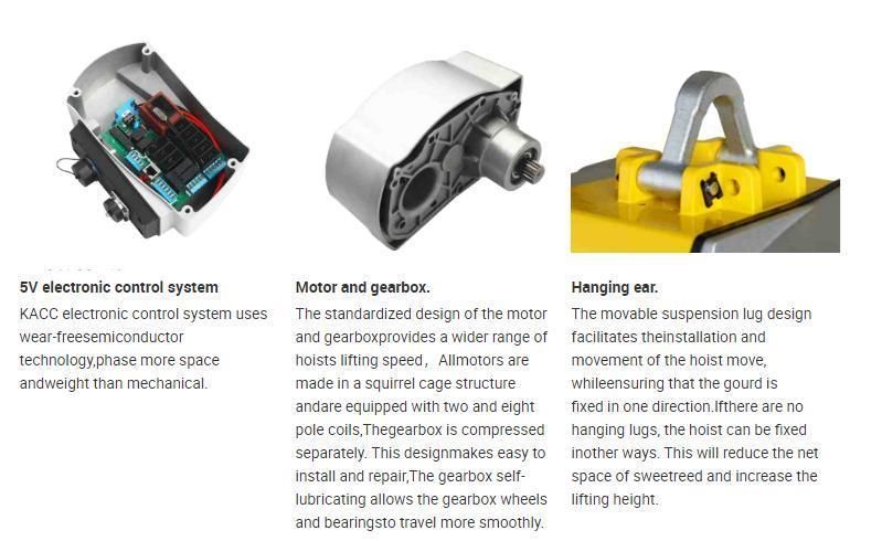 High Speed Heavy Duty Stage Electric Chain Hoist with CE Certification