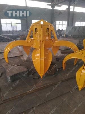 Electric Hydraulic Multi Petal Crane Grab Bucket Grab for Handling Steel Scrap Material