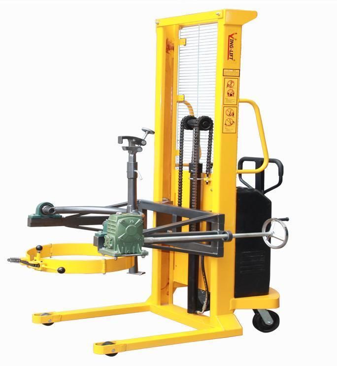 Loading Capacity 520kg Electric Drum Dumper with Hand Manual Rotation 180 Degree Drum Lifter Cum Tilter Yl520A