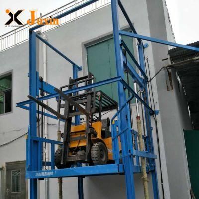 industrial Indoor Outdoor Guide Rail Electric Cargo Lift Platform for Car
