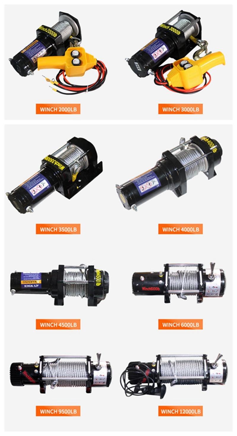12V 24V Car SUV Electric Winch 8000lb 9500lb 12000lb 20000lb 4X4 off Road