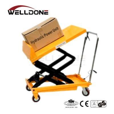 Manual High Lift Hydraulic Hand Pallet Scissor Truck for Sale