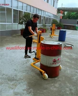 350kg Oil Drum Manual Lifter, Oil Drum Carrier Hydraulic Hand Operated Drum Truck