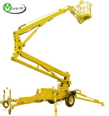 Trailing Portable Small Size High Lift Articulating Man Lift with CE