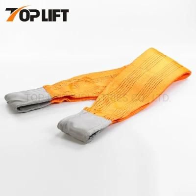 CE GS Approved 12t Polyester Flat Lifting Webbing Sling Lifting Belt