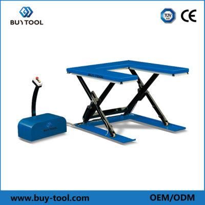 Low Profile U Shape Electric Hydraulic Scissor Lift/Lifting Table