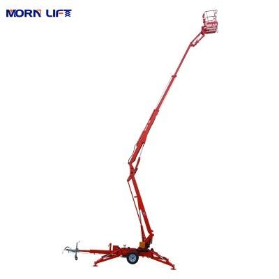 Warehouse Crane 12 M Morn Cherry Picker Boom Lift Trailer