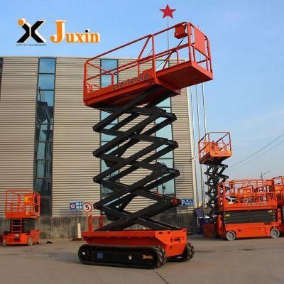 En280 Approved Battery Charger Hydraulic Self Propelled Mobile Electric Crawler Scissor Lift for Sale