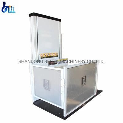 2.1m Small Home Residential Passenger Hydraulic Electric Aluminum Lift Elevator