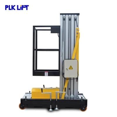 High Quality 6m 8m 10m Single Mast Aluminum Lift Platform