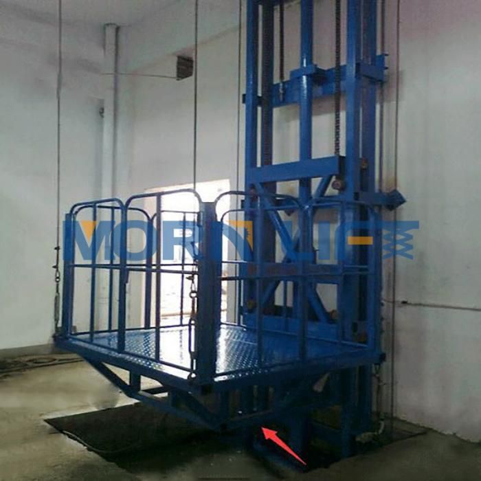6000kg Vertical Hydraulic Cargo Lift Hydraulic Goods Lift for Warehouse Warehouse Hydraulic Freight Lifter