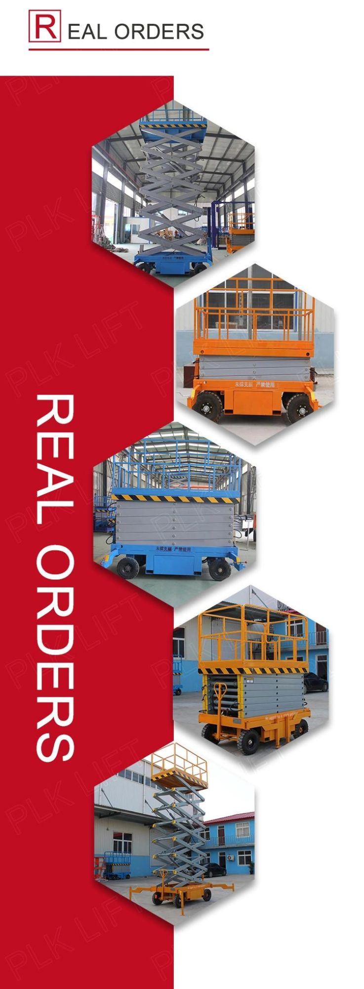 Economical Electric Powered Scissor Mobile Cage Platform