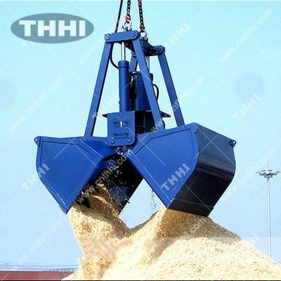 Scrap Two Rope Grab 25t Electric Hydraulic Clamshell Grabs for Bulk Cargo