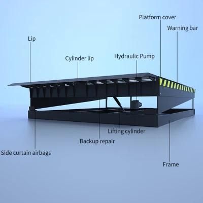 8 T Load Dock Leveler Automatic Hydraulic Pit Approved Stationary Dock Leveler