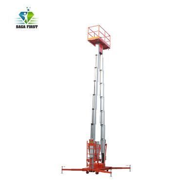 Aerial Work Machine Aluminum Trailing Hydraulic Lift Platform