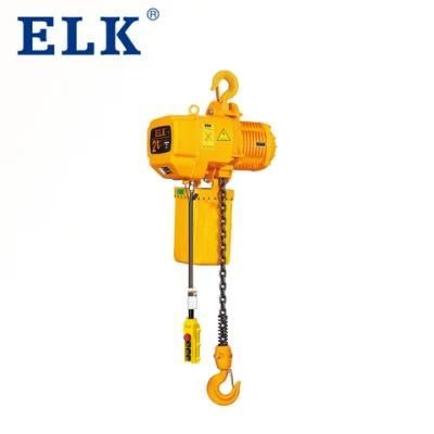 Best Prices Latest OEM 1 Ton Elk Electric Chain Hoist Single or Dual Speed with Hook or Electric Trolley or Manual Trolley