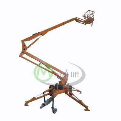 10m 12m 14m 16m Diesel Trailer Boom Lift with CE