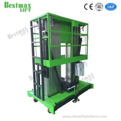 8m Platform Height Dual Mast Work Platform Machine