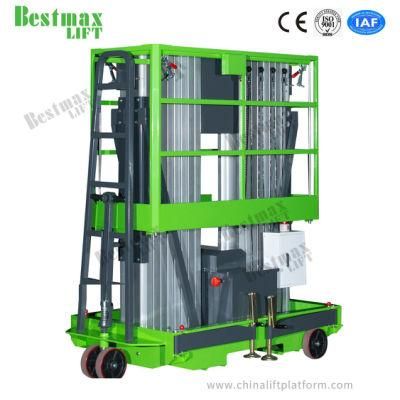 8m Man Pushing Around Aluminum Aerial Work Platform Electric Lift