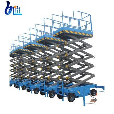 Indoor Scissor Lift Platform Air Lifting Jack Movable Scissor Lift